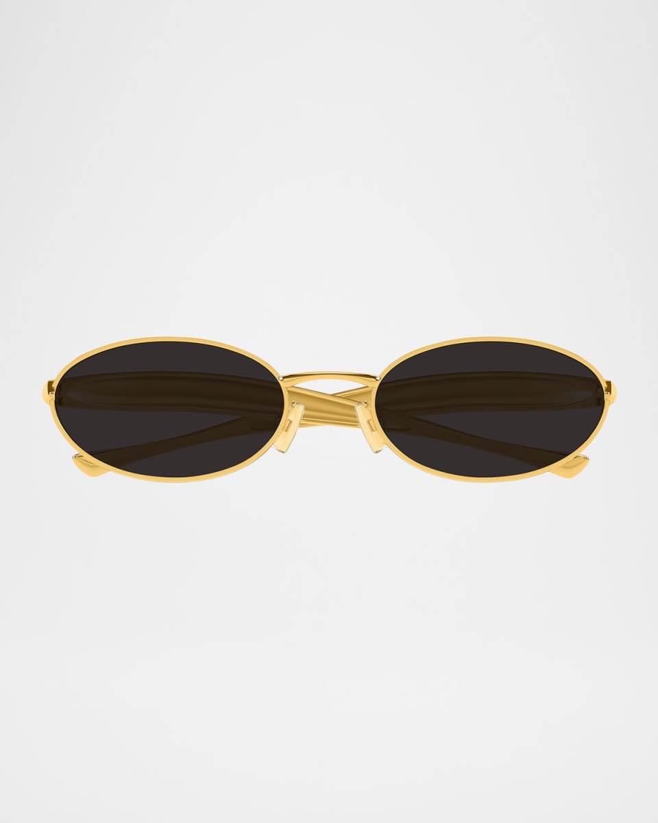 Sardine Logo Engraved Metal Sunglasses